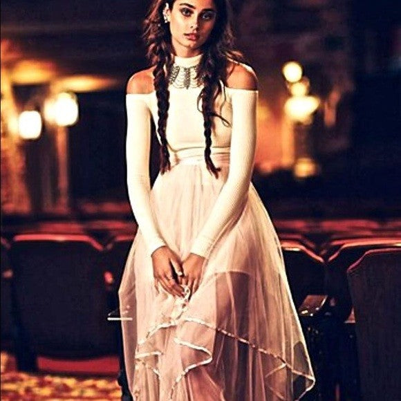 dress for prom with sleeves Long Sleeve Taylor Hill White Dress Long Sleeves Prom Dress – Hoprom