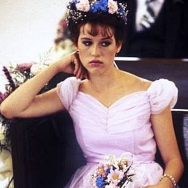 Molly Ringwald Dress Pink Cap Sleeve Prom Dress in Sixteen Candles