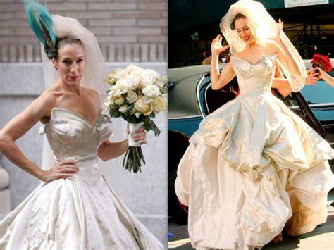 Sarah Jessica Parker as Carrie Bradshaw Wedding Dress Bridal Dress in Hoprom Sarah Jessica Parker as Carrie Bradshaw Wedding Dress Bridal Dress in Hoprom