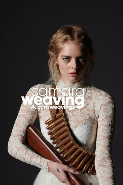 White Lace Samara Weaving Wedding Dress Ready or Not Dress