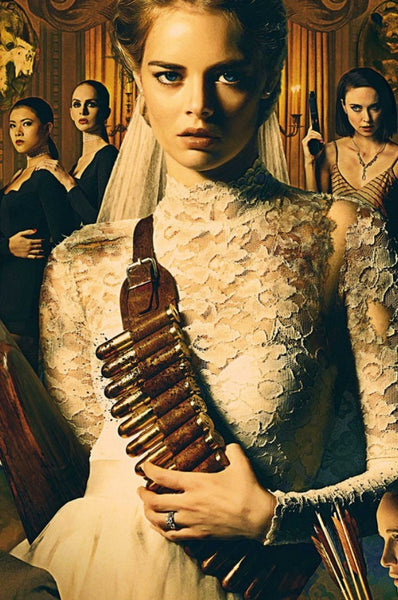 White Lace Samara Weaving Wedding Dress Ready or Not Dress