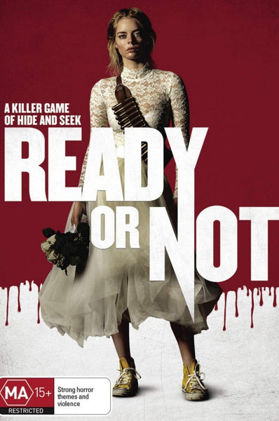 White Lace Samara Weaving Wedding Dress Ready or Not Dress