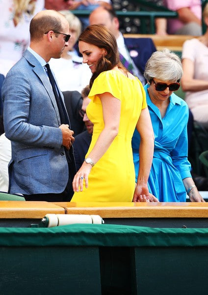 Yellow Princess Kate Middleton Knee Length Cocktail Dress Empire Waist Hoprom Yellow Princess Kate Middleton Knee Length Cocktail Dress Empire Waist Hoprom