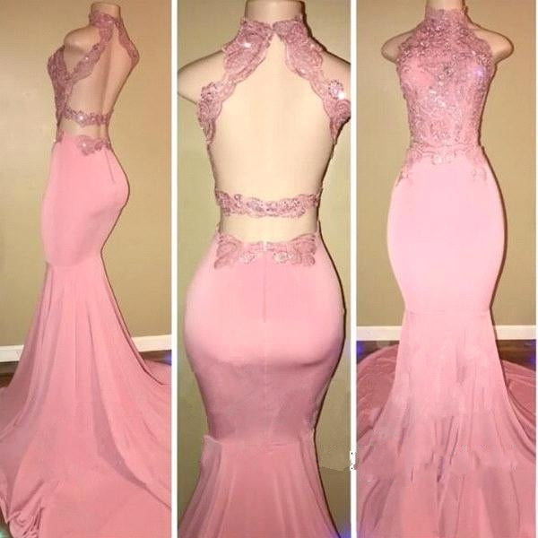 Pink mermaid prom dresses 2019 discount