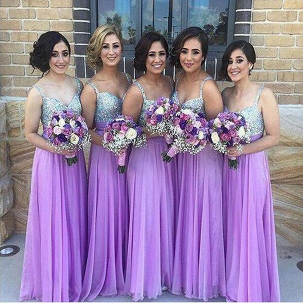 Purple Lavender Crystal Chiffon Bridesmaid Dress Hoprom Purple Lavender Crystal Chiffon Bridesmaid Dress Hoprom
