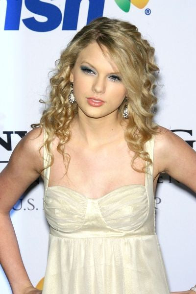 Champagne Taylor Swift Short Dress Straps Prom Celebrity Formal Dress Clive Davis Pre Grammy