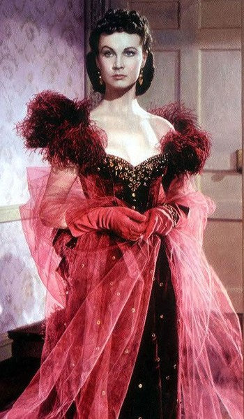 Scarlett O'Hara Red Dress Ballgown Scarlett O'Hara Garnet Gown by Vivien Leigh from Gone with the Wind