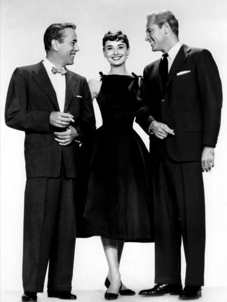 Audrey Hepburn Black Dress Satin A Line Black Prom Dress In Sabrina 1954