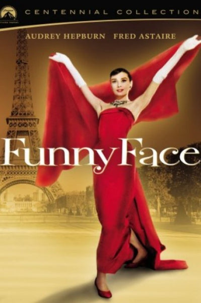 Audrey Hepburn Red Dress Satin Strapless Prom Dress in Funny Face