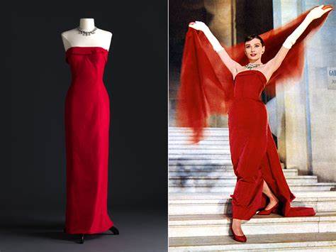 Audrey Hepburn Red Dress Satin Strapless Prom Dress in Funny Face – Hoprom Audrey Hepburn Red Dress Satin Strapless Prom Dress in Funny Face – Hoprom
