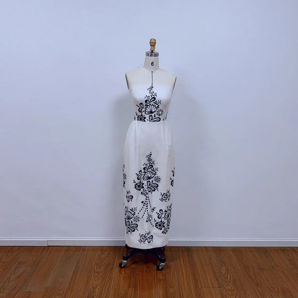 Audrey Hepburn Sabrina Dress Silk Organdy with Embroidered