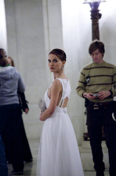 Black Swan Natalie Portman White Dress Formal Prom Dress