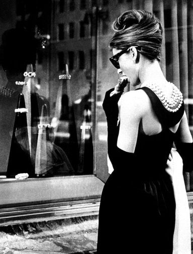 Breakfast at Tiffany's Audrey Hepburn Black Tight Dress