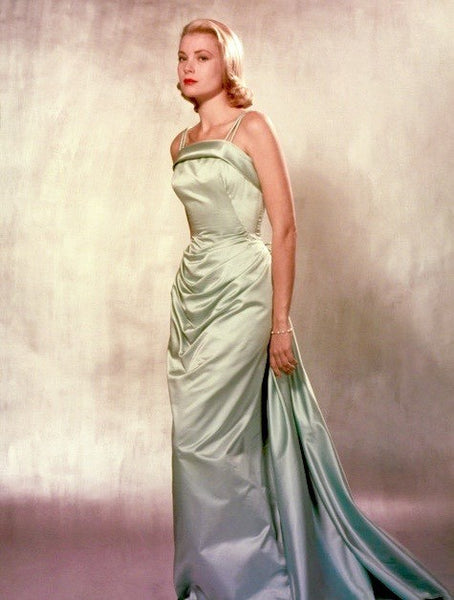 Blue Grace Kelly Dress Prom Gown Evening Dress