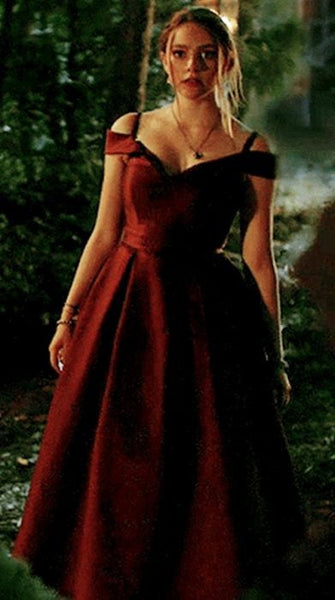 Burgundy Hope Mikaelson Dress Legacies Danielle Rose Russell Dress