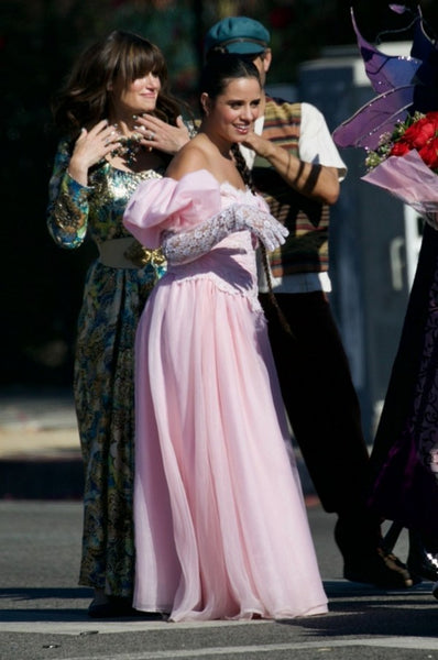 Camila Cabello Pink  Dress  Cinderella Dress Crosswalk Concert with Gloves