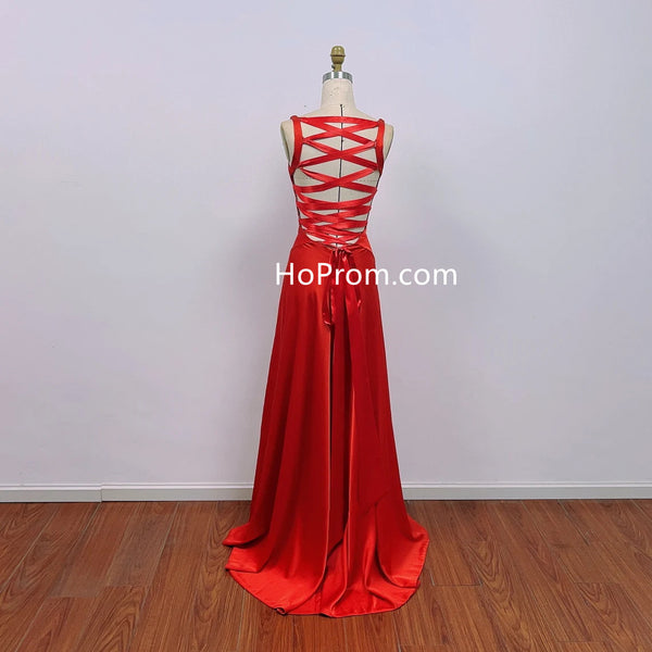 Caterina Murino as Solange Dimitrios Red Dress Evening Prom Dresses