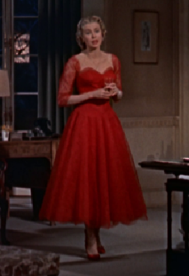 Dial M for Murder Grace Dress Red Kelly Lace Dress Prom Tea Length Cocktail Dress