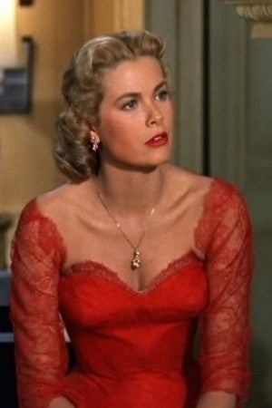 Dial M for Murder Grace Dress Red Kelly Lace Dress Prom Tea Length Cocktail Dress