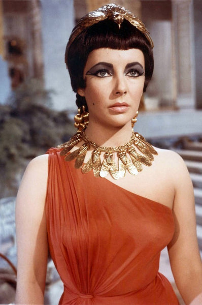 Elizabeth Taylor Red One Shoulder Dress Cleopatra Red Prom Formal Dres ...