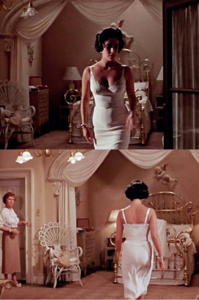 Elizabeth Taylor White Dress In Cat on a Hot Tin Roof Homecoming Dress