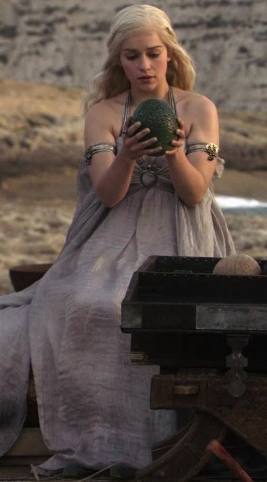 Emilia Clarke Dress as Daenerys Targaryen Costume Grey Chiffon Halter Hoprom Emilia Clarke Dress as Daenerys Targaryen Costume Grey Chiffon Halter Hoprom