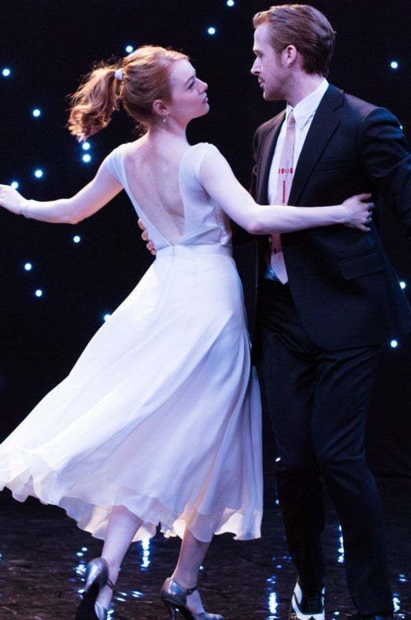 Emma Stone White Dress La La Land Film Prom Dress Hoprom Emma Stone White Dress La La Land Film Prom Dress Hoprom