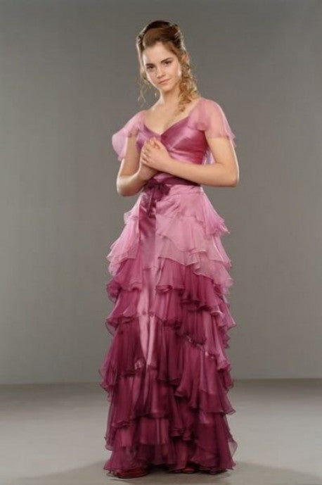 emma watson long dress Emma Watson rocks recycled wedding dresses for red carpet appearance