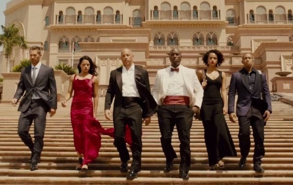 fast and furious 7 red dress Furious 7 Letty's Fight Featurette
