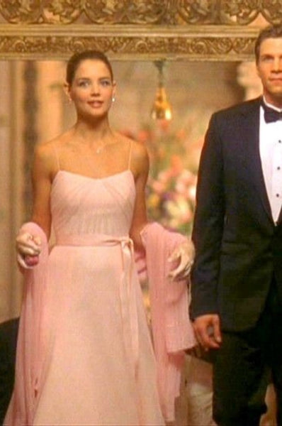 First Daughter Katie Holmes Dress Spaghetti Straps Prom Dress