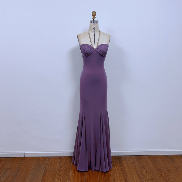 Giselle Enchanted Purple Dress, Giselle Halter Purple Prom Dress
