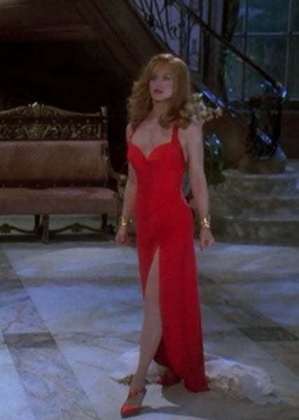 Goldie Hawn Red Dress Corset Chiffon Prom Dress in Death Becomes Her