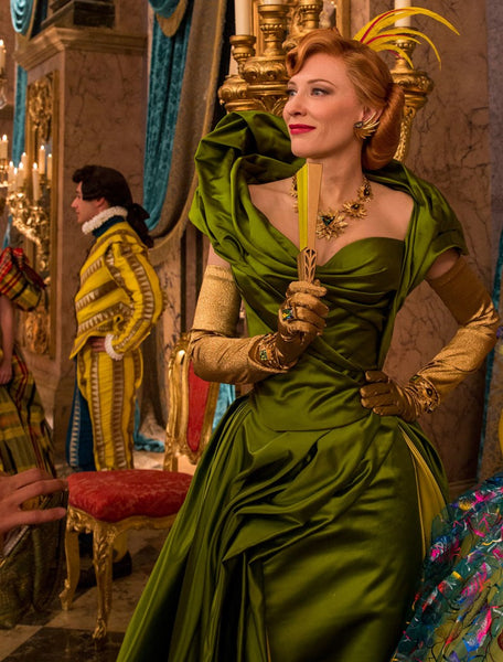 Green Cate Blanchett Dress Off Shoulder Prom Formal Evening Dress