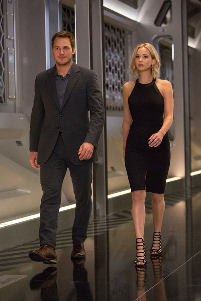 Jennifer Lawrence Movie passengers Black Form fitting Backless Party Dress Online