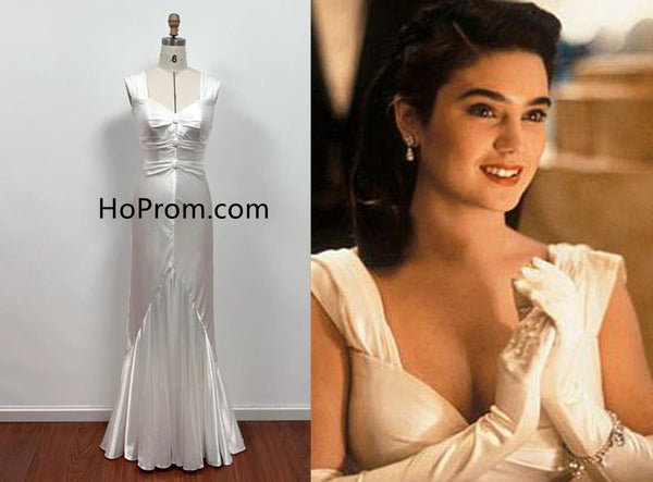 Jenny White Dress Acted by Jennifer Connelly Evening Dress in The Rocketeer