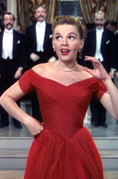 Judy Garland Red Dress Good Old Summer Time Prom Dress