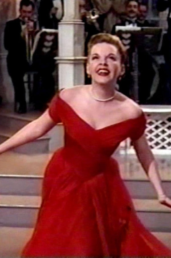 judy garland red dress JUDY GARLAND IN THE GOOD OLD SUMMERTIME DRESS AND STUDIO IMAGES