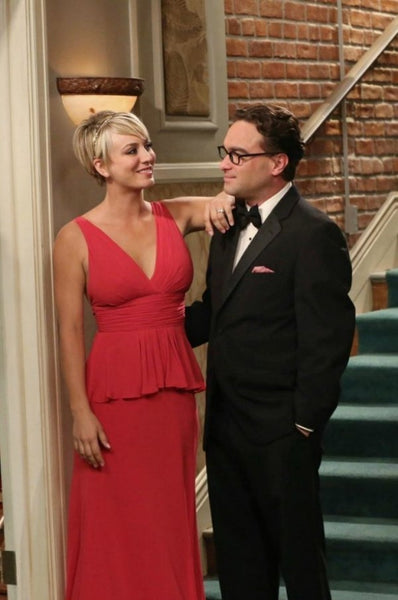 Kaley Cuoco As Penny Dress The Big Bang Theory Plunging Prom Dress