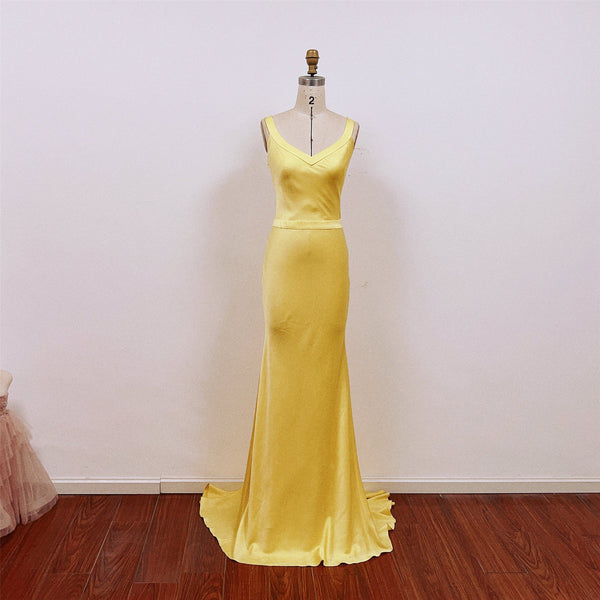 Kate Hudson Yellow Dress How to Lose a Guy in 10 Days Andie Backless Prom Dresses