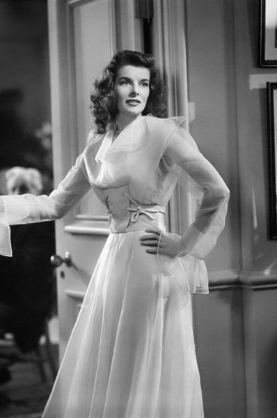 Katharine Hepburn Dress The Philadelphia Story White Prom Dress