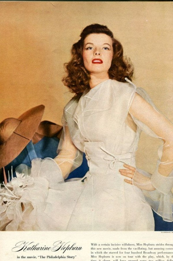Katharine Hepburn Dress The Philadelphia Story White Prom Dress – Hoprom