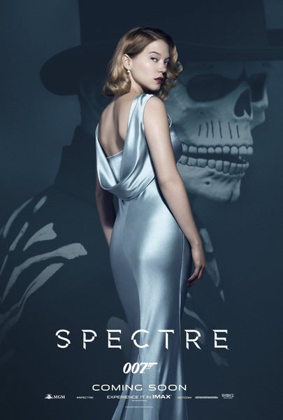 Low Back Léa Seydoux Dress Movie Spectre 007 Silver Satin Dress