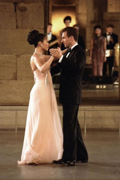 Manhattan Jennifer Lopez Pink Dress Strapless Chiffon Prom Dress