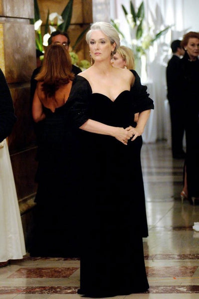 Meryl Streep Dress Miranda Priestly Black Velvet Dress