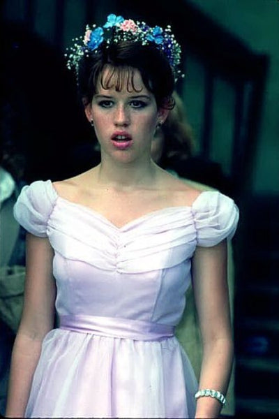Molly Ringwald Dress Pink Cap Sleeve Prom Dress in Sixteen Candles