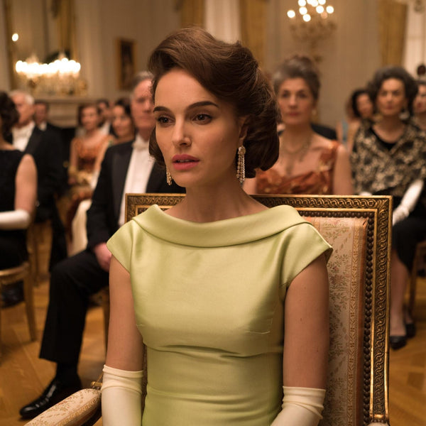 Natalie Portman Dress Movie Jackie Green Bateau Dress Gown