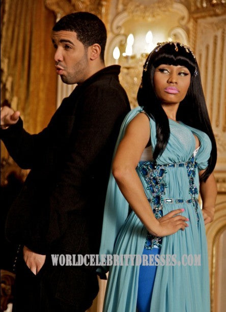 blue dress nicki minaj Nicki Minaj Goes Blue For March Vogue