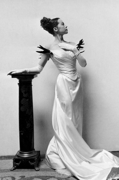 Off Shoulder Leslie Caron Feather Dress  Gigi 1958 Prom Dress