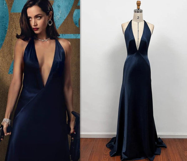 Paloma Navy Dress No Time to Die Costume Outfit