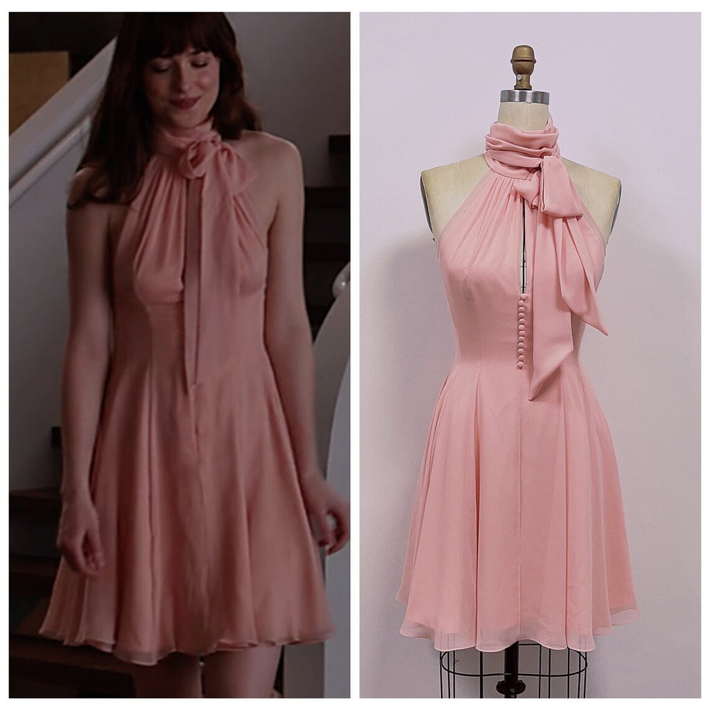 Pink Anastasia Steele Dress Cocktail Party Dancing Dress Hoprom Pink Anastasia Steele Dress Cocktail Party Dancing Dress Hoprom